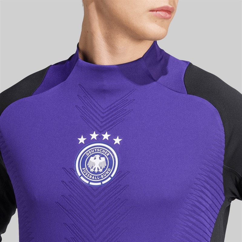 adidas Herren DFB Deutschland Pro Langarm Trainings Trikot Schwarz - Bild 3