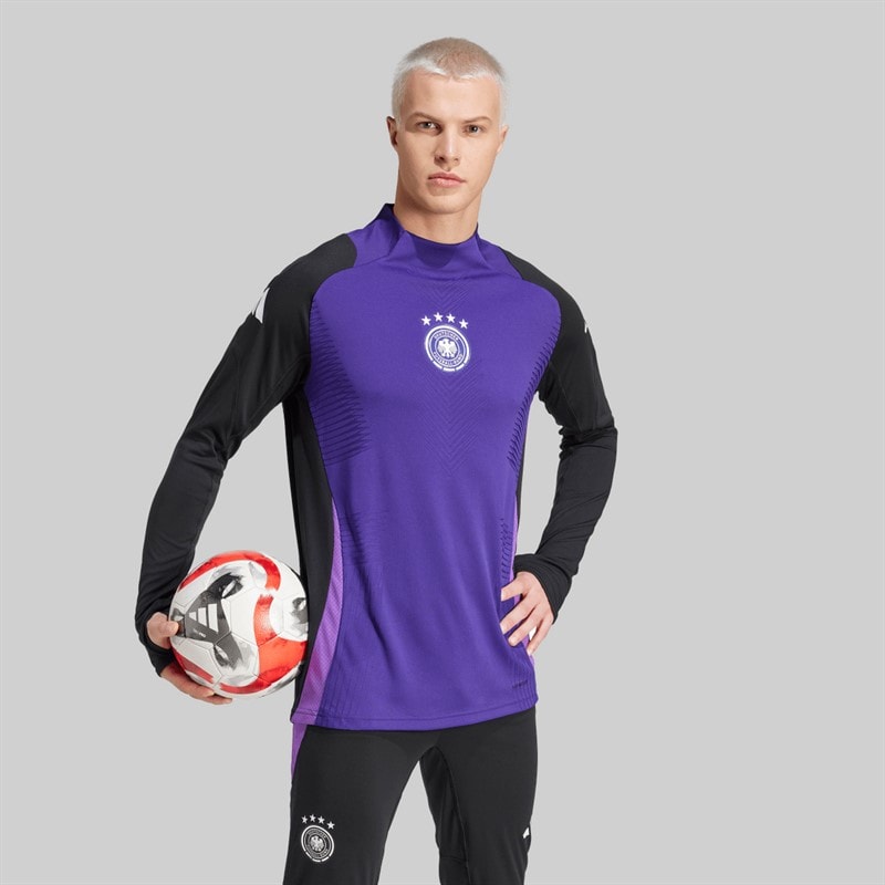 adidas Herren DFB Deutschland Pro Langarm Trainings Trikot Schwarz - Bild 5