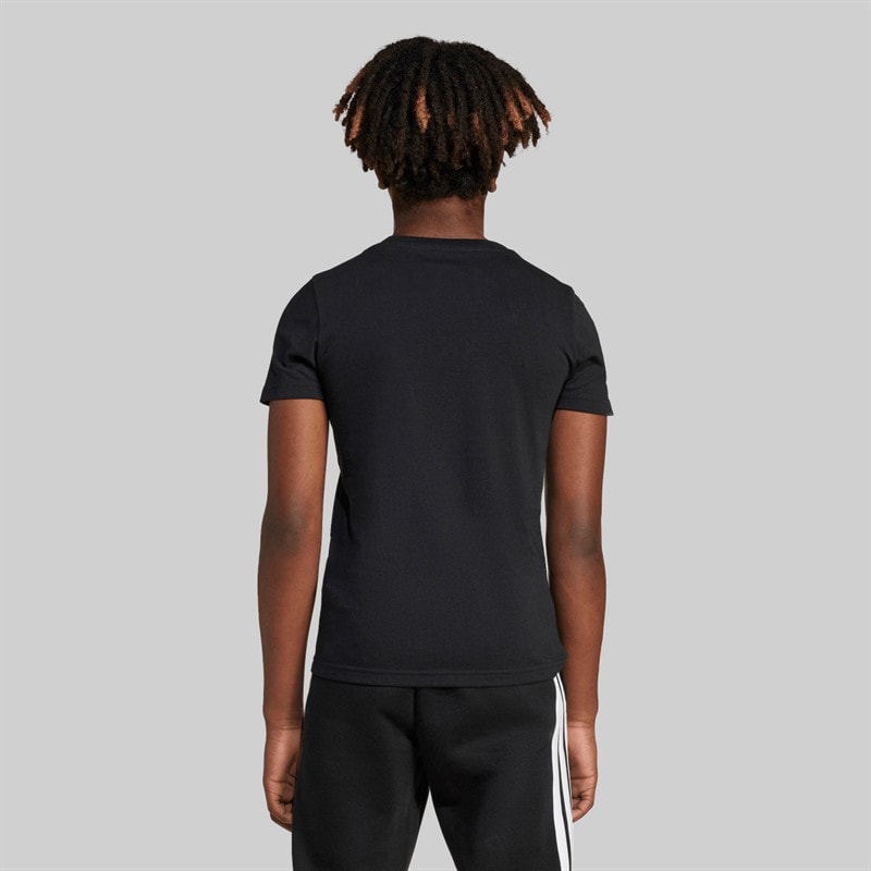 adidas Jongens Tech Logo Grafische T-shirt Zwart - Afbeelding 3