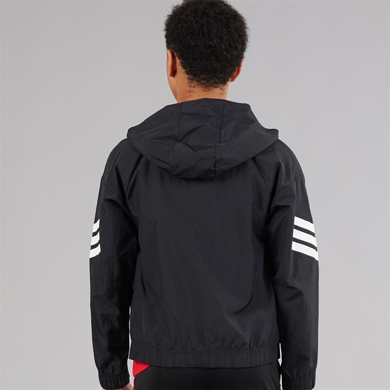 adidas Jongens Future Icons 3-Stripes Gewatteerd Trainingsjack Zwart/Wit - Afbeelding 2