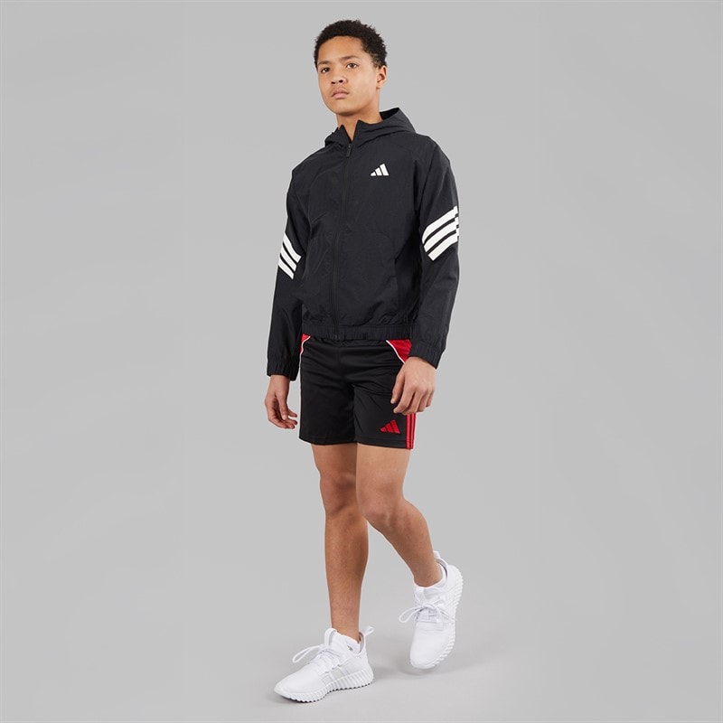 adidas Jongens Future Icons 3-Stripes Gewatteerd Trainingsjack Zwart/Wit - Afbeelding 4