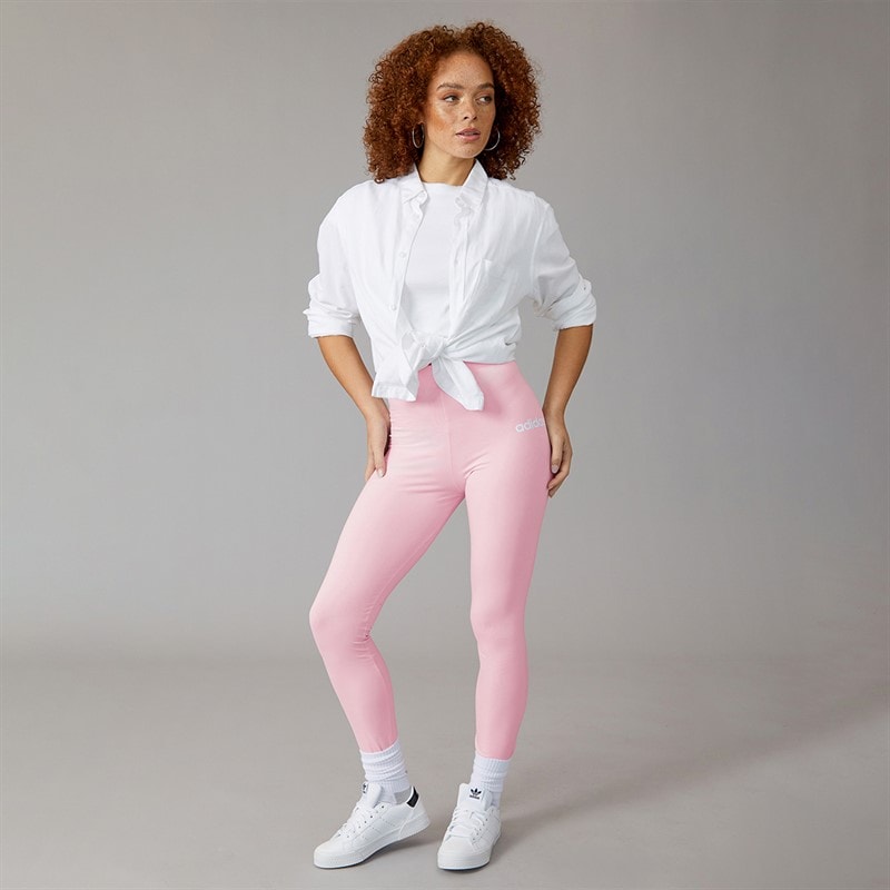 adidas Legging Linéaire Femme Essentials Clear Pink/Blanc - Image 4