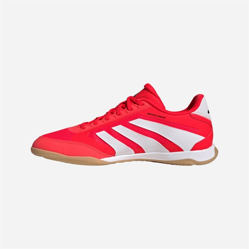 adidas Heren Predator League IN Zaalvoetbalschoenen Lucid Red/Cloud White/Core Black - Afbeelding 5