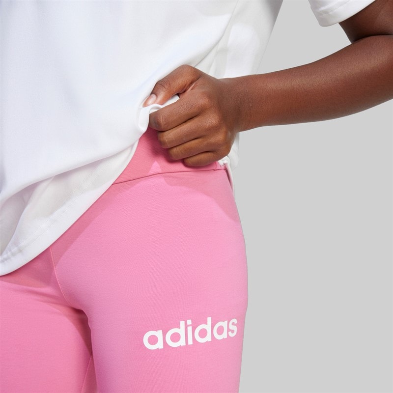 adidas Legginsy z z logo dla dziewcząt kolor Pink Fushion/Biały – zdjęcie  3