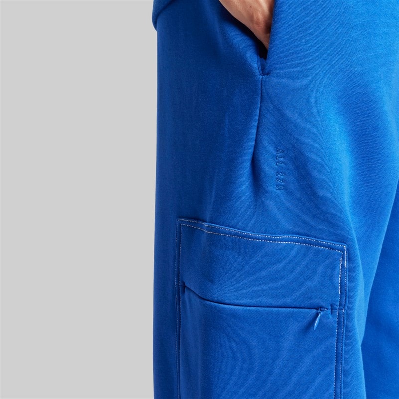 adidas Pantalon cargo ample en molleton Homme toutes saisons Royal Blue/Off White - Image 4