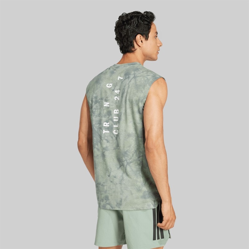 adidas Herren Primelift Grafik Tanktop Wonder Silver/Schwarz - Bild 2