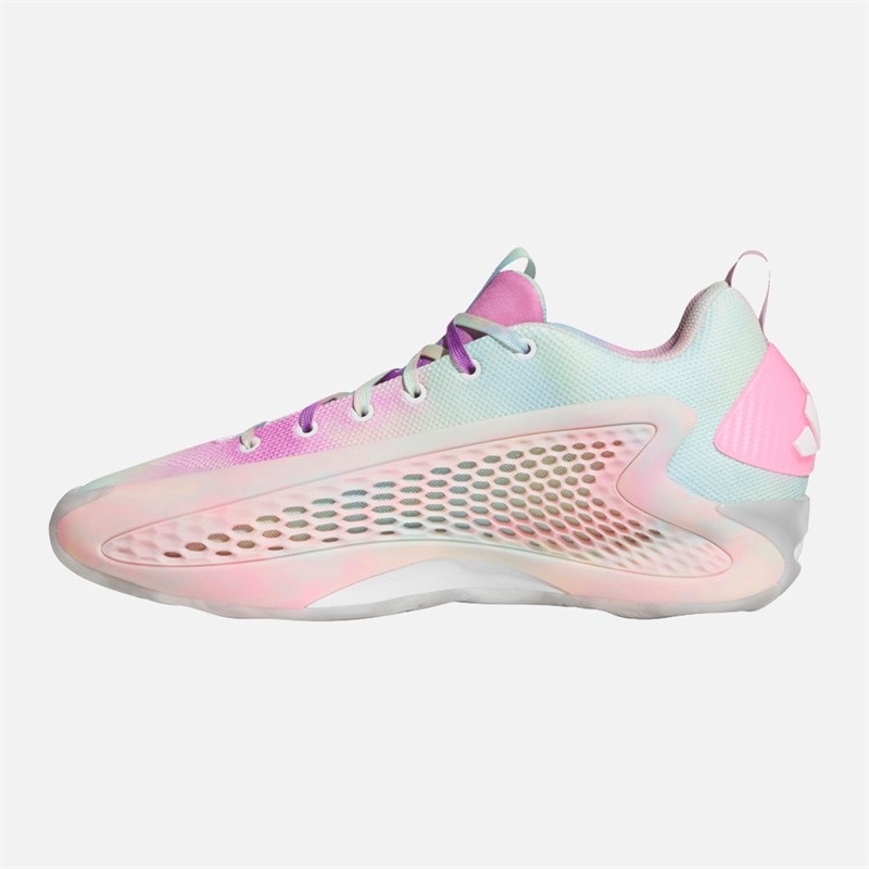 adidas Heren Anthony Edwards 1 Lage Sneakers Cloud White/Acid Orange/Bliss Pink - Afbeelding 5
