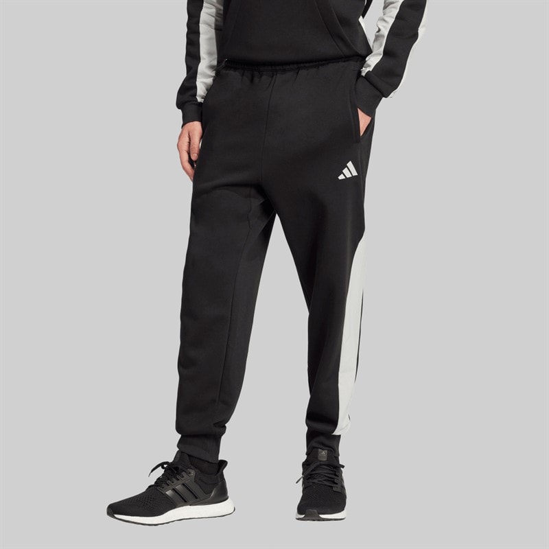 adidas Heren Seizoens Essentials Kleurblok Trainingsbroeken Zwart