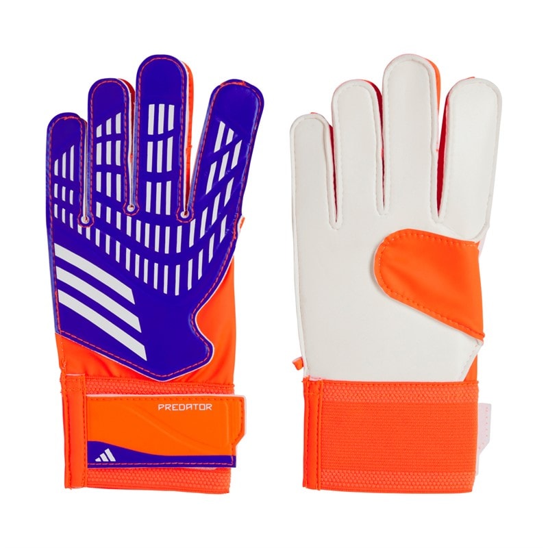 adidas Junior Predator Trainingskeepershandschoenen Lucid Blue/Solar Red/Wit - Afbeelding 1