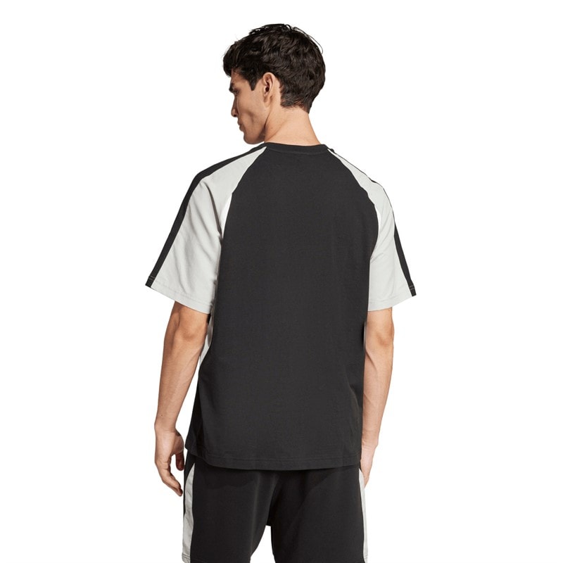 adidas T-shirt z kolorowymi blokami dla niego kolor Czarny – zdjęcie  2