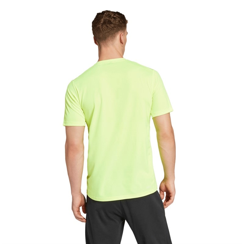 adidas T-shirt d'entraînement essentiel Homme Lucid Lemon/Blanc - Image 2