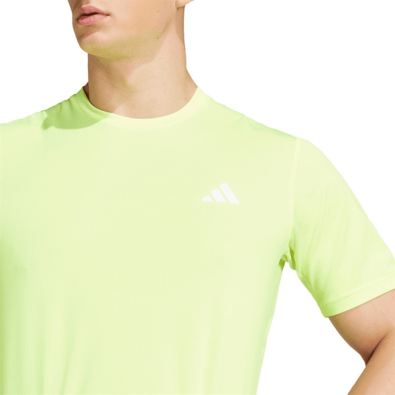 adidas T-shirt d'entraînement essentiel Homme Lucid Lemon/Blanc - Image 4