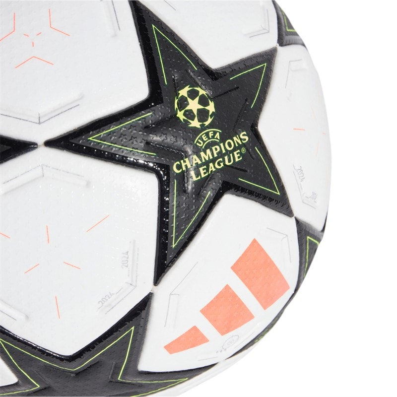 adidas UCL Champions League Pro 24/25 Competitie Fase Wedstrijd Voetbal (FIFA Quality Pro Gecertificeerd) Wit/Aurora Black/Platinum Metallic/Team Solar Yellow - Afbeelding 3