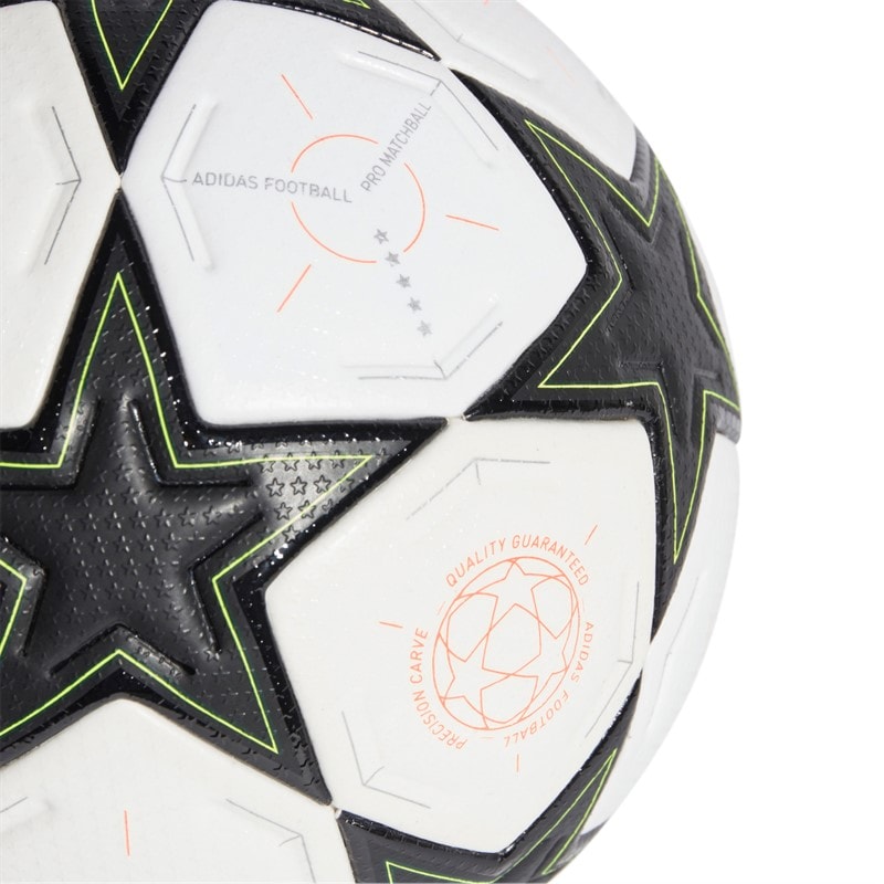adidas UCL Champions League Pro 24/25 Competitie Fase Wedstrijd Voetbal (FIFA Quality Pro Gecertificeerd) Wit/Aurora Black/Platinum Metallic/Team Solar Yellow - Afbeelding 4