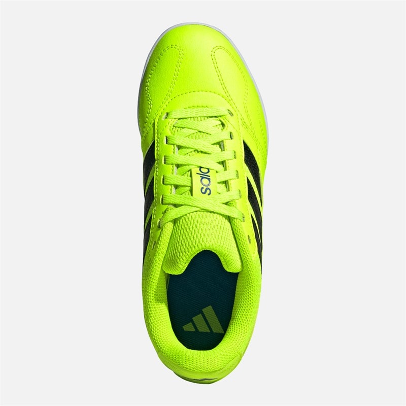 adidas Junior Super Sala Competition III Indoor Fußballschuhe Lucid Lemon/Core Black/Royal Blue - Bild 4