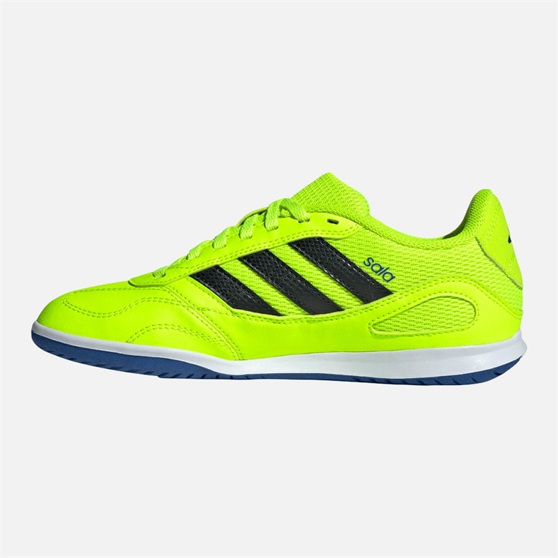 adidas Junior Super Sala Competition III Indoor Fußballschuhe Lucid Lemon/Core Black/Royal Blue - Bild 5