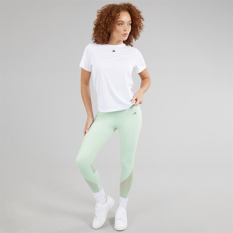 adidas Legging de sport 7/8 ajusté Femme Linen Green - Image 4
