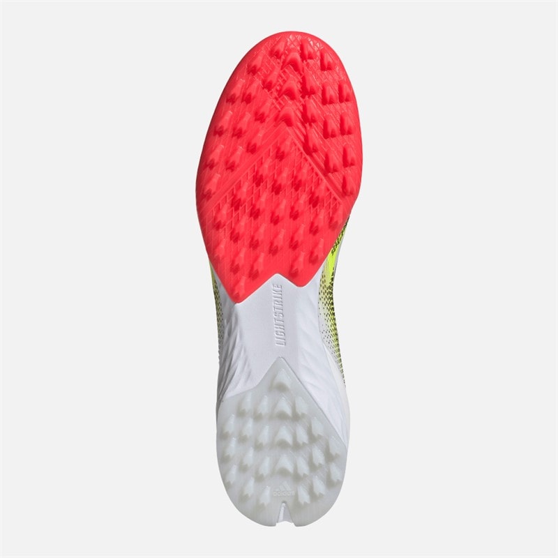 adidas Heren F50 Pro TF Kunstgras Voetbalschoenen Cloud White/Core Black/Solar Yellow - Afbeelding 2