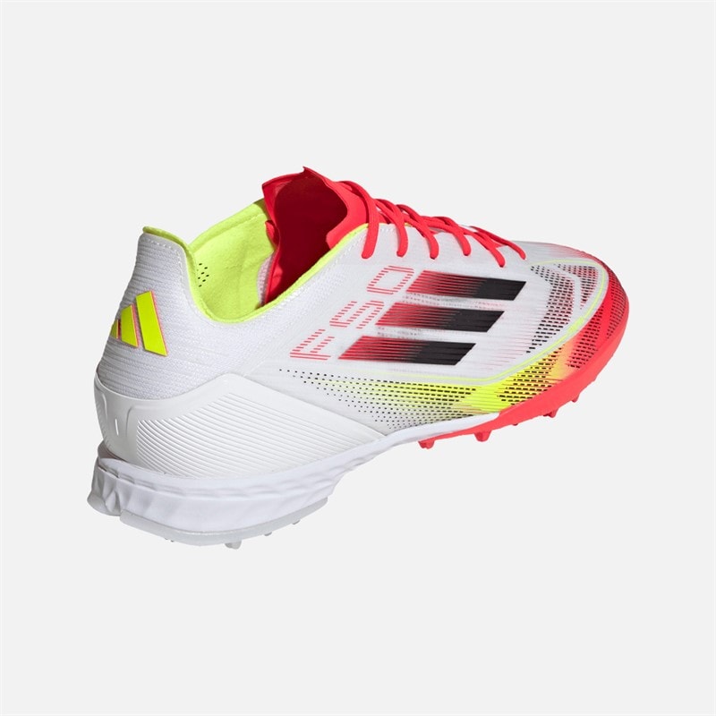 adidas Heren F50 Pro TF Kunstgras Voetbalschoenen Cloud White/Core Black/Solar Yellow - Afbeelding 3