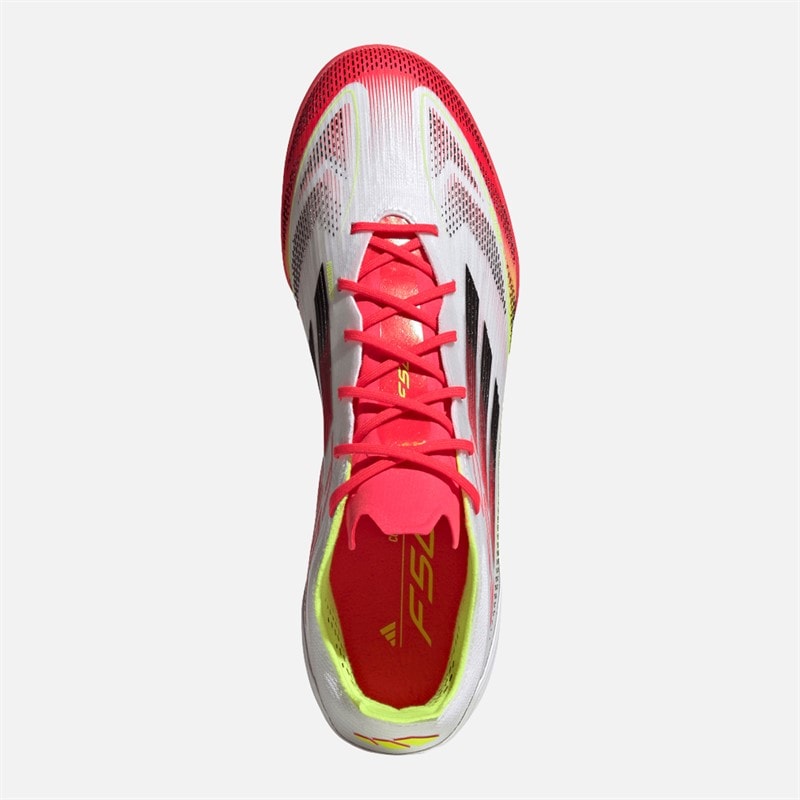 adidas Heren F50 Pro TF Kunstgras Voetbalschoenen Cloud White/Core Black/Solar Yellow - Afbeelding 4