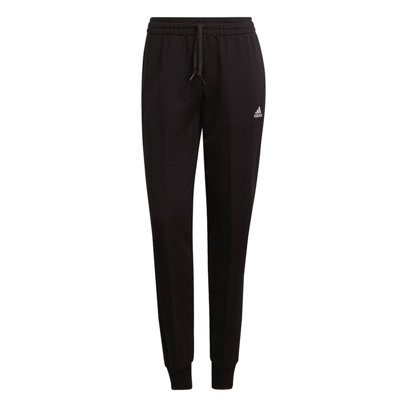 adidas Dames Essentiële Logo French Terry Trainingspak Light Pink/Zwart - Afbeelding 3