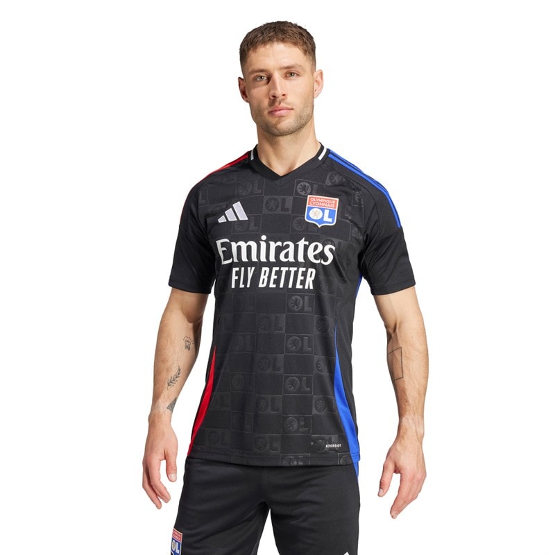 adidas Heren OL Olympique Lyonnais 24/25 Uit tenue Zwart - Afbeelding 1