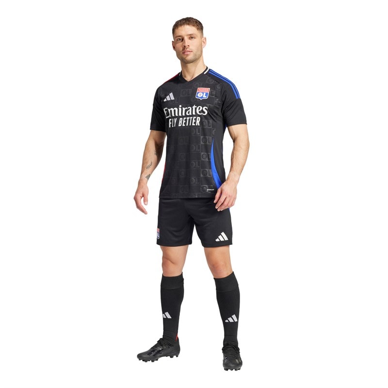 adidas Heren OL Olympique Lyonnais 24/25 Uit tenue Zwart - Afbeelding 5