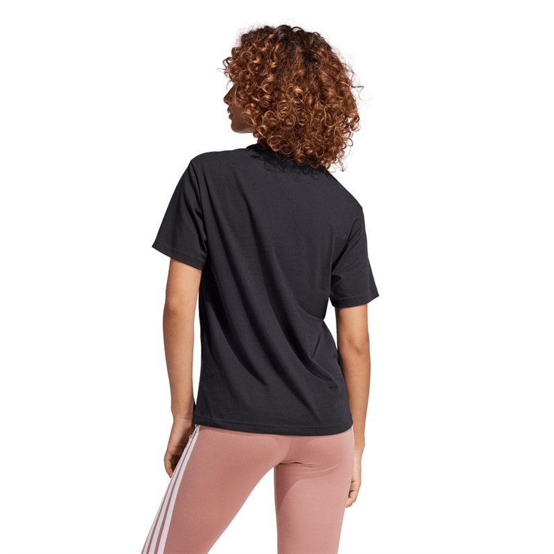 adidas Damen Camo Grafik Logo T Shirt Schwarz - Bild 2