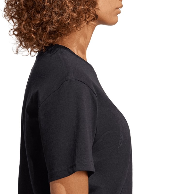 adidas Damen Camo Grafik Logo T Shirt Schwarz - Bild 4