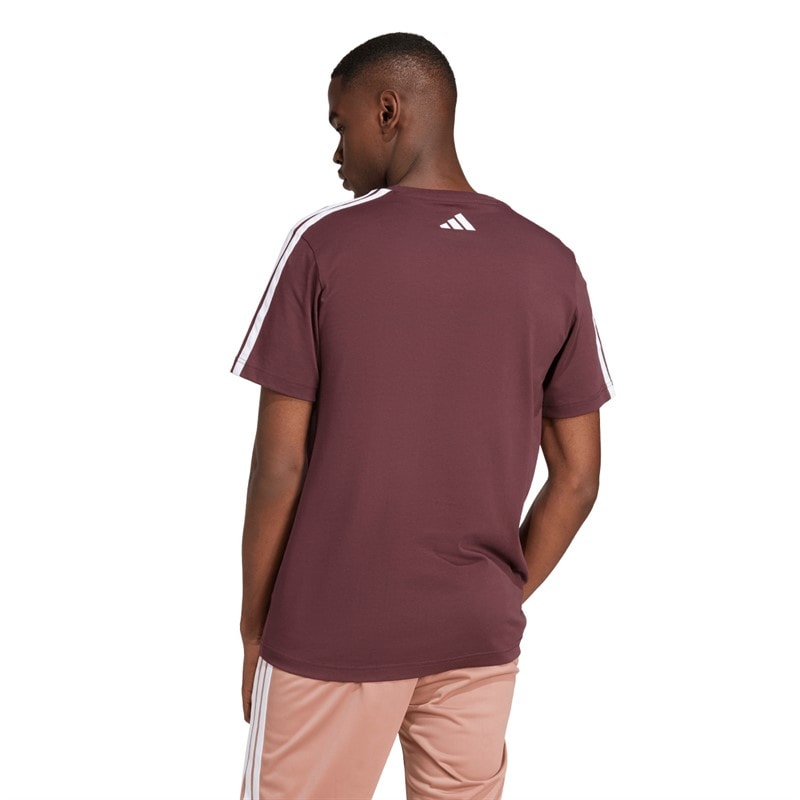 adidas Collegiate Linear Graphic T-shirt dla niego kolor Aurora Ruby – zdjęcie  2