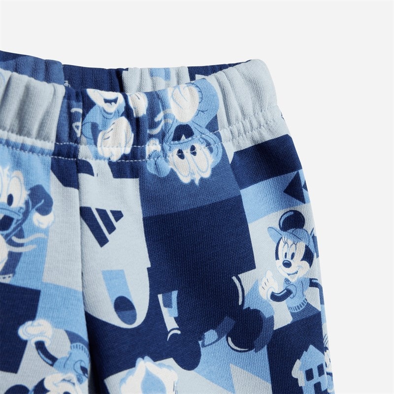 adidas Kinderen X Disney Mickey Mouse T-shirt En Shorts Set Dark Blue/Crew Yellow - Afbeelding 4