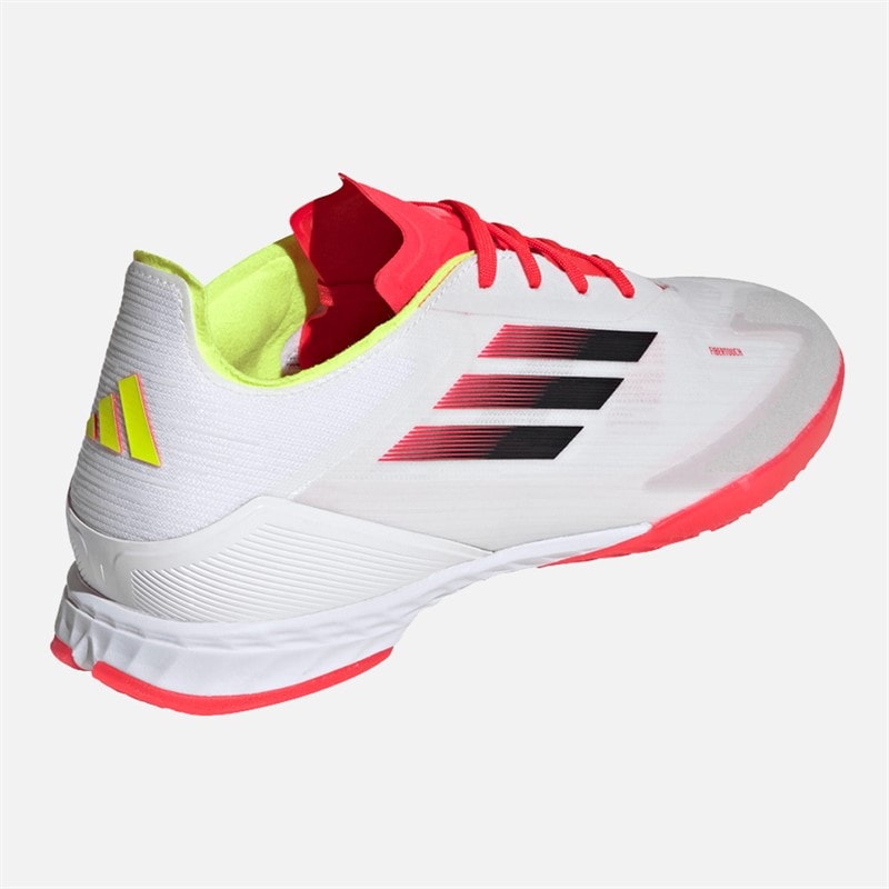 adidas Heren F50 Pro Zaalvoetbalschoenen Wit/Zwart/Solar Yellow - Afbeelding 3