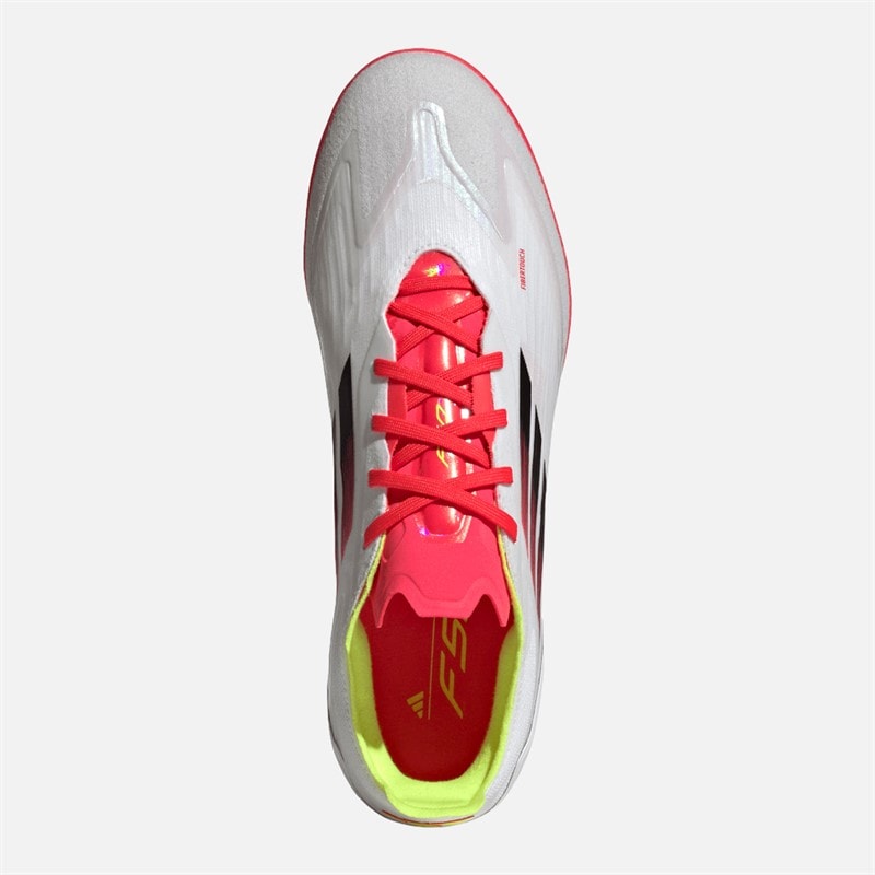 adidas Heren F50 Pro Zaalvoetbalschoenen Wit/Zwart/Solar Yellow - Afbeelding 4