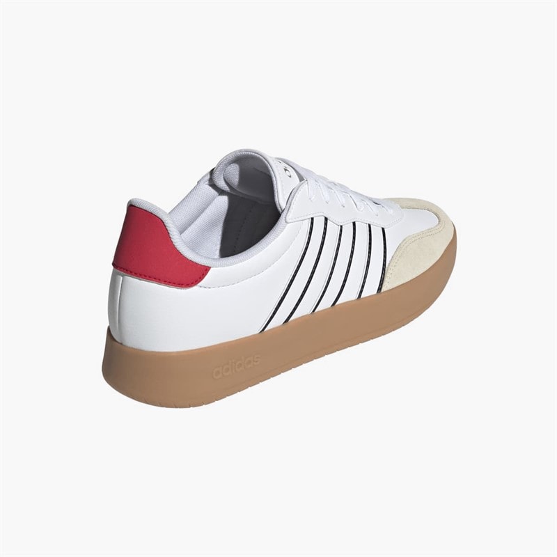 adidas Heren Barreda Sneakers Cloud White/Cloud White/Pure Ruby - Afbeelding 3