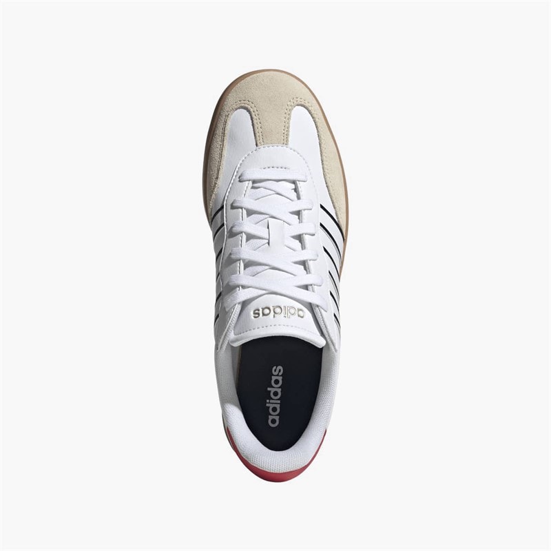 adidas Heren Barreda Sneakers Cloud White/Cloud White/Pure Ruby - Afbeelding 4