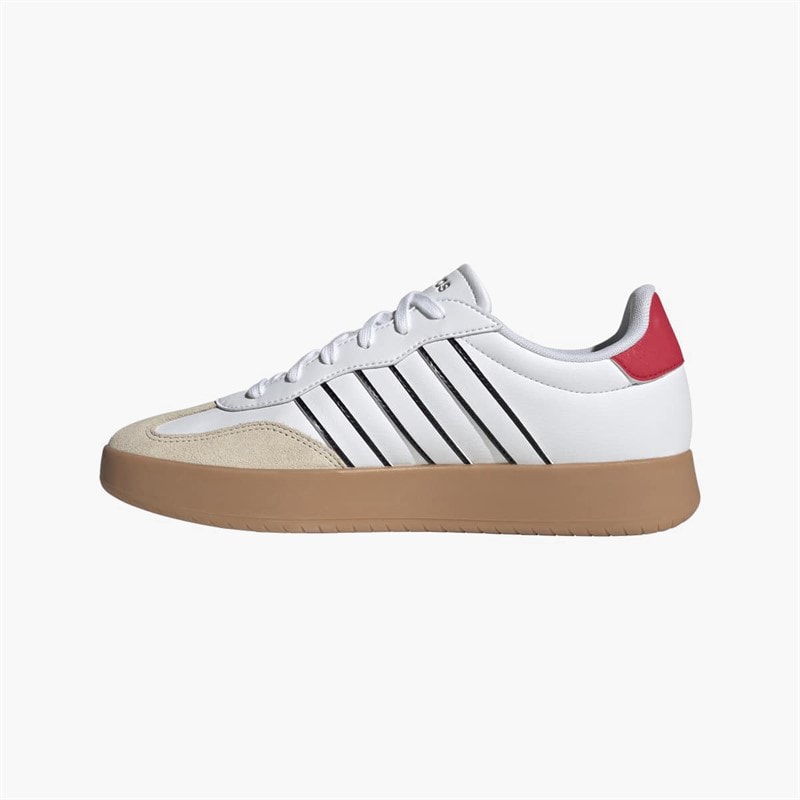 adidas Heren Barreda Sneakers Cloud White/Cloud White/Pure Ruby - Afbeelding 5