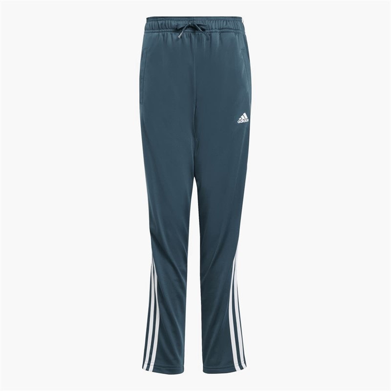 adidas Junior Meisjes Essentials 3-Stripes Trainingspak Semi Flash Aqua/Wit - Afbeelding 4