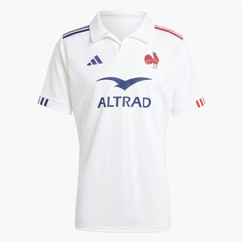 adidas Maillot extérieur FFR France Rugby Homme 24/25 Blanc