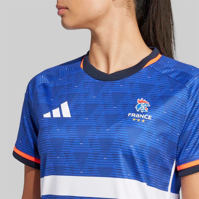 adidas Maillot Domicile Réplique FFHB France Handball Femme 25/26 Semi Lucid Blue - Image 4