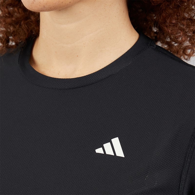 adidas Dames Own The Run Hardloop T-shirt Zwart - Afbeelding 3