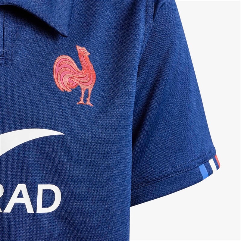 adidas Junior FFR France Rugby 24/25 Home Jersey dla chłopca kolor Dark Blue – zdjęcie  3