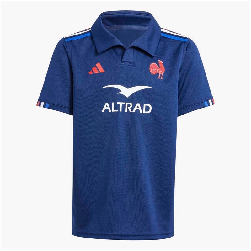 adidas Junior FFR France Rugby 24/25 Home Jersey dla chłopca kolor Dark Blue – zdjęcie  5