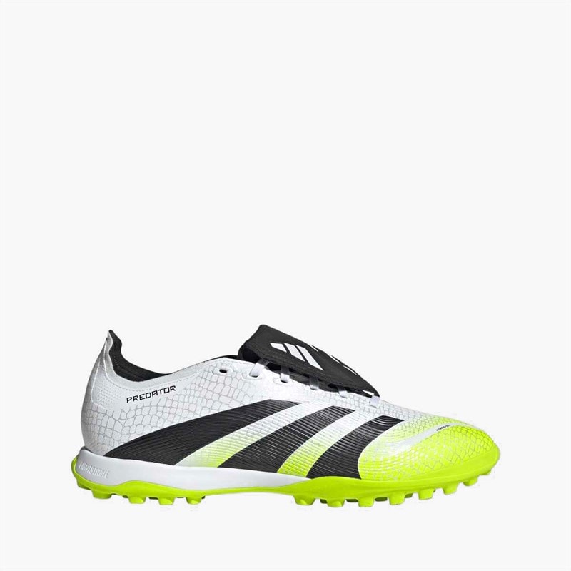 adidas Heren Predator League Omvouwbare Tong TF Astro Voetbalschoenen Cloud White/Core Black/Lucid Lemon