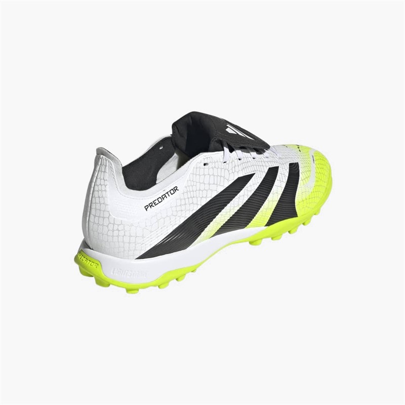 adidas Heren Predator League Omvouwbare Tong TF Astro Voetbalschoenen Cloud White/Core Black/Lucid Lemon - Afbeelding 3