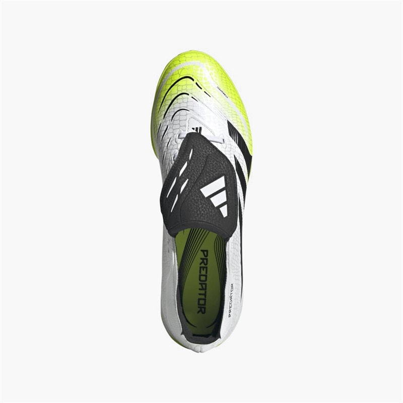 adidas Heren Predator League Omvouwbare Tong TF Astro Voetbalschoenen Cloud White/Core Black/Lucid Lemon - Afbeelding 4