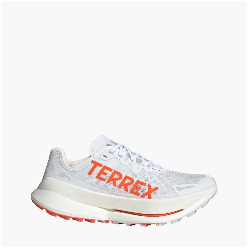 adidas Herren Terrex Agravic Speed Ultra Trail Laufschuhe Cloud White/Impact Orange/Dash Grey