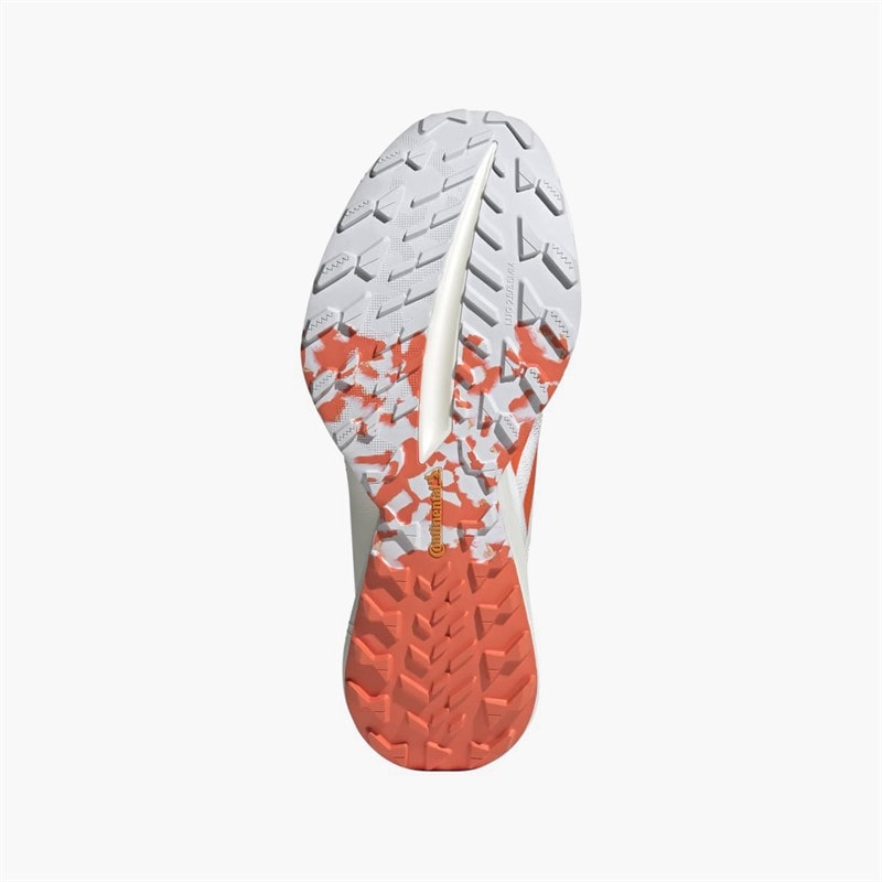adidas Heren Terrex Agravic Speed Ultra Trail Hardloopschoenen Cloud White/Impact Orange/Dash Grey - Afbeelding 2