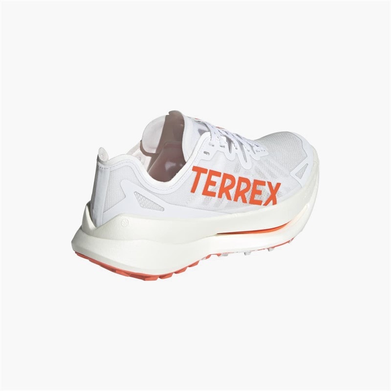 adidas Heren Terrex Agravic Speed Ultra Trail Hardloopschoenen Cloud White/Impact Orange/Dash Grey - Afbeelding 3