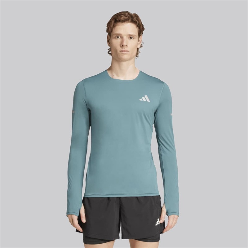 adidas Heren Adi365 Climacool+ Running Lange Mouw Top Preloved Teal - Afbeelding 2