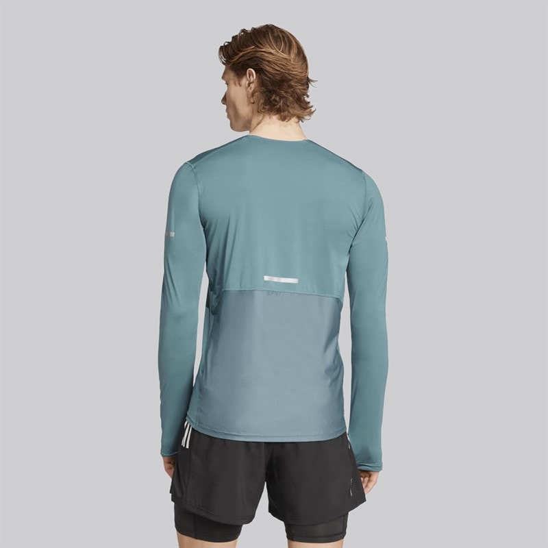 adidas Heren Adi365 Climacool+ Running Lange Mouw Top Preloved Teal - Afbeelding 3